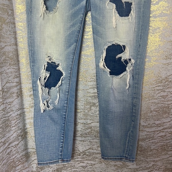 American Eagle Hi-Rise Jegging Crop Super Stretch Size 0 - Picture 4 of 14